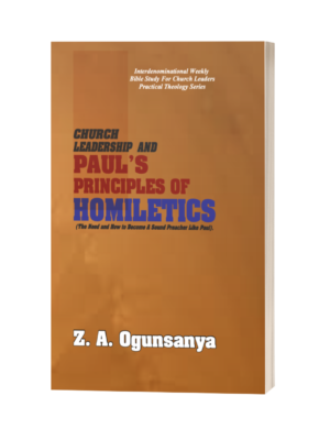 Back Cover - Church leadership and Paul's Principles of Homiletics
