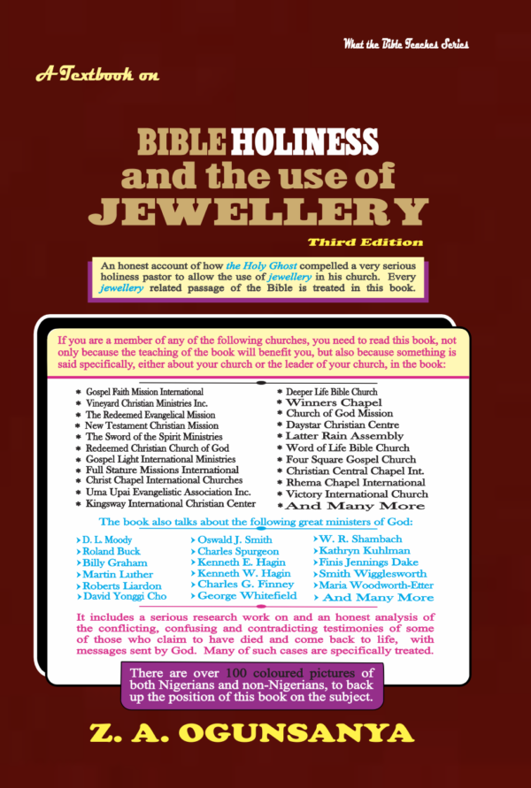 Bible Holiness & the use of jewellery