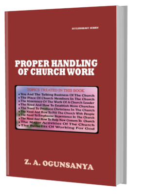 Proper Handling of Church Work 4