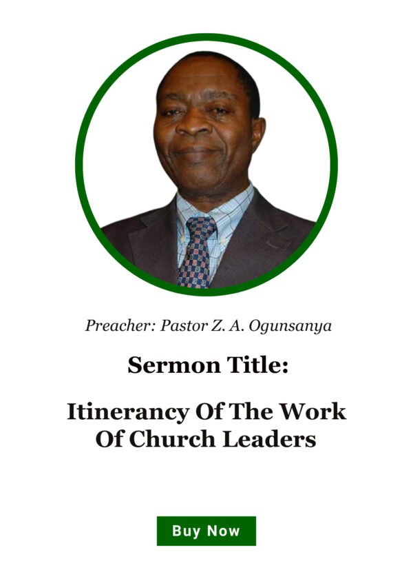 Itinerancy Of The Work Of Church Leaders