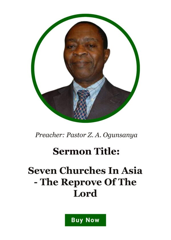 Seven Churches In Asia - The Reprove Of The Lord